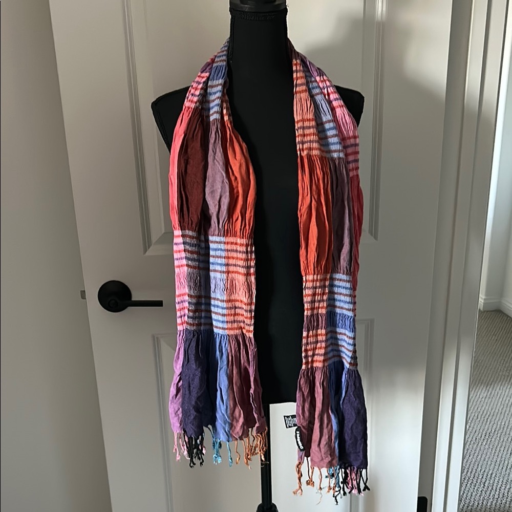 DIMRI Multicolor Plaid Women's Scarf